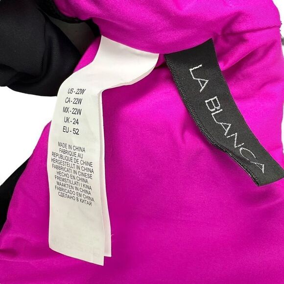 La Blanca Women's Plus Size 22W Prism Palm Bandeau Bikini Top - Picture 10 of 10